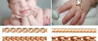 Цепочки для крестика на крещение